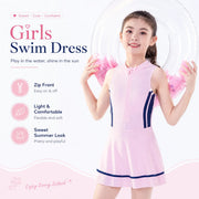 Girls Long Sleeve Rash Guard Set – Coral Reef view 5
