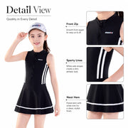 Girls Two-Piece Swim Set – Sunny Waves view 3