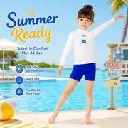 Girls Two-Piece Swim Set – Deep Sea Blue