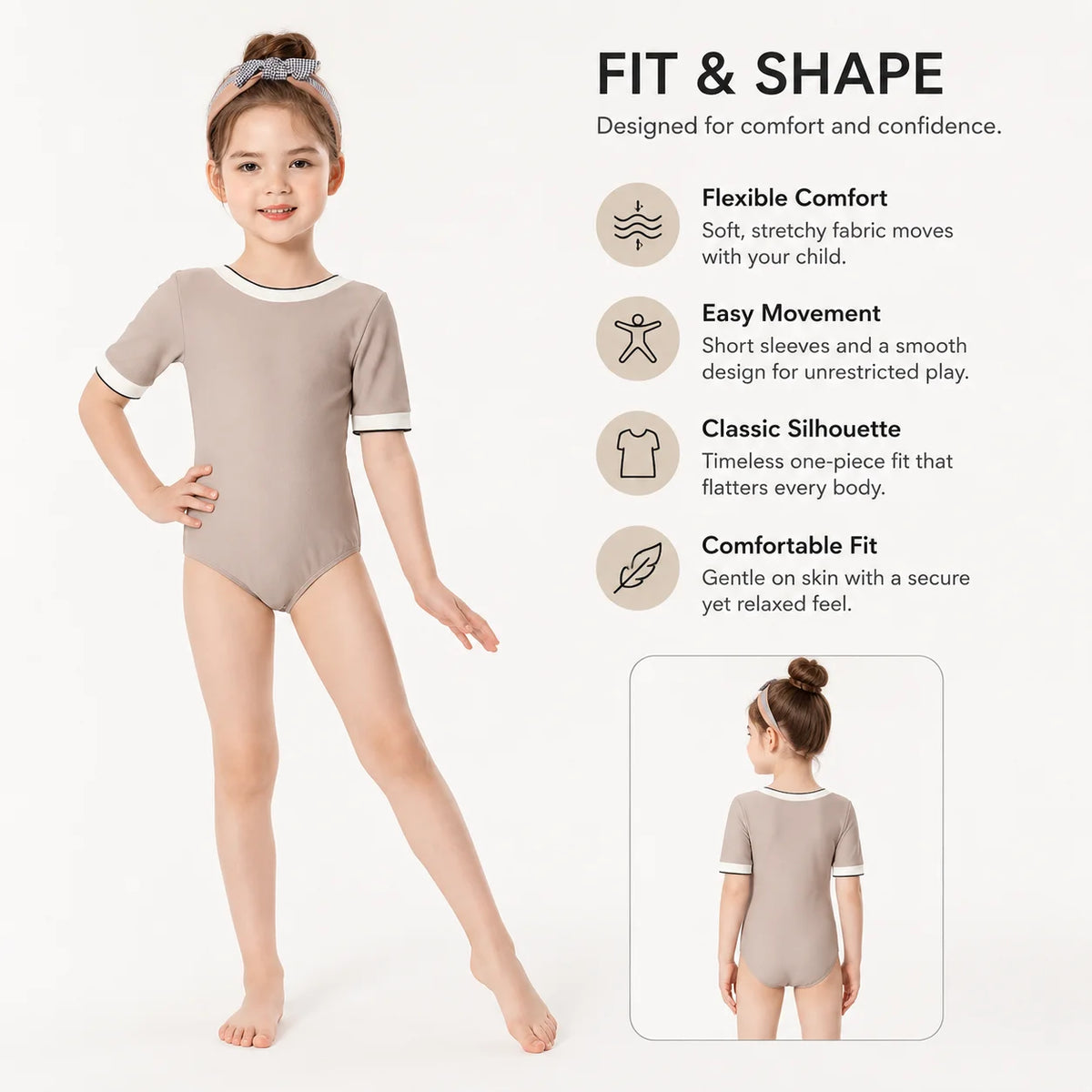 Girls Premium One-Piece Swimsuit – Surfer Paradise view 5