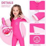 Girls One-Piece Rash Guard Swimsuit – Safari Adventure view 3