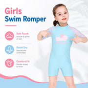 Girls Long Sleeve Rash Guard Set – Starfish Fantasy view 2