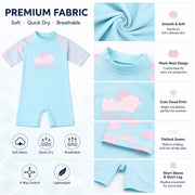 Girls Long Sleeve Rash Guard Set – Starfish Fantasy view 4
