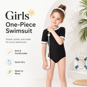 Girls Two-Piece Swim Set – Wave Rider view 2