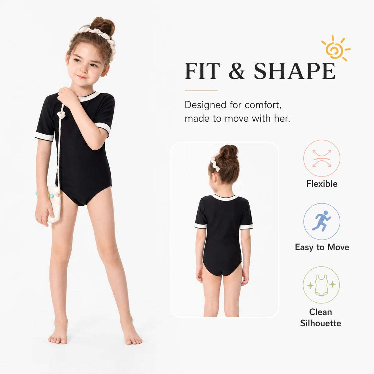 Girls Two-Piece Swim Set – Wave Rider view 5