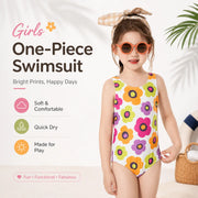 Girls Long Sleeve Rash Guard Set – Sea Shell view 2