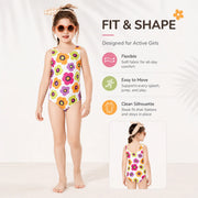 Girls Long Sleeve Rash Guard Set – Sea Shell view 5