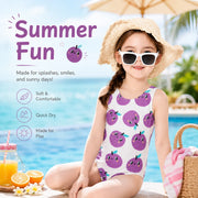 Girls Long Sleeve Rash Guard Set – Sunset Glow
