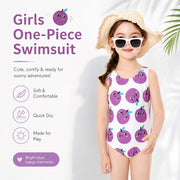 Girls Long Sleeve Rash Guard Set – Sunset Glow view 2