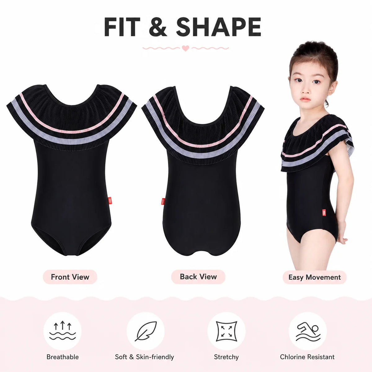 Girls Swimsuit – Ocean Breeze view 5