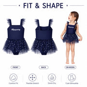 Girls Long Sleeve Rash Guard Set – Sweet Ruffles view 5