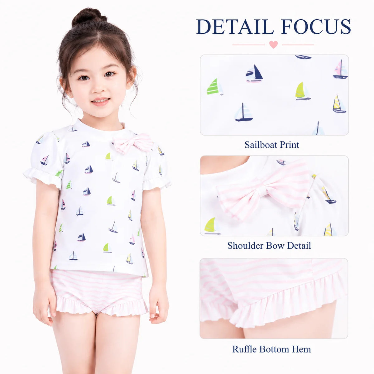 Girls Premium One-Piece Swimsuit – Surfer Paradise view 3