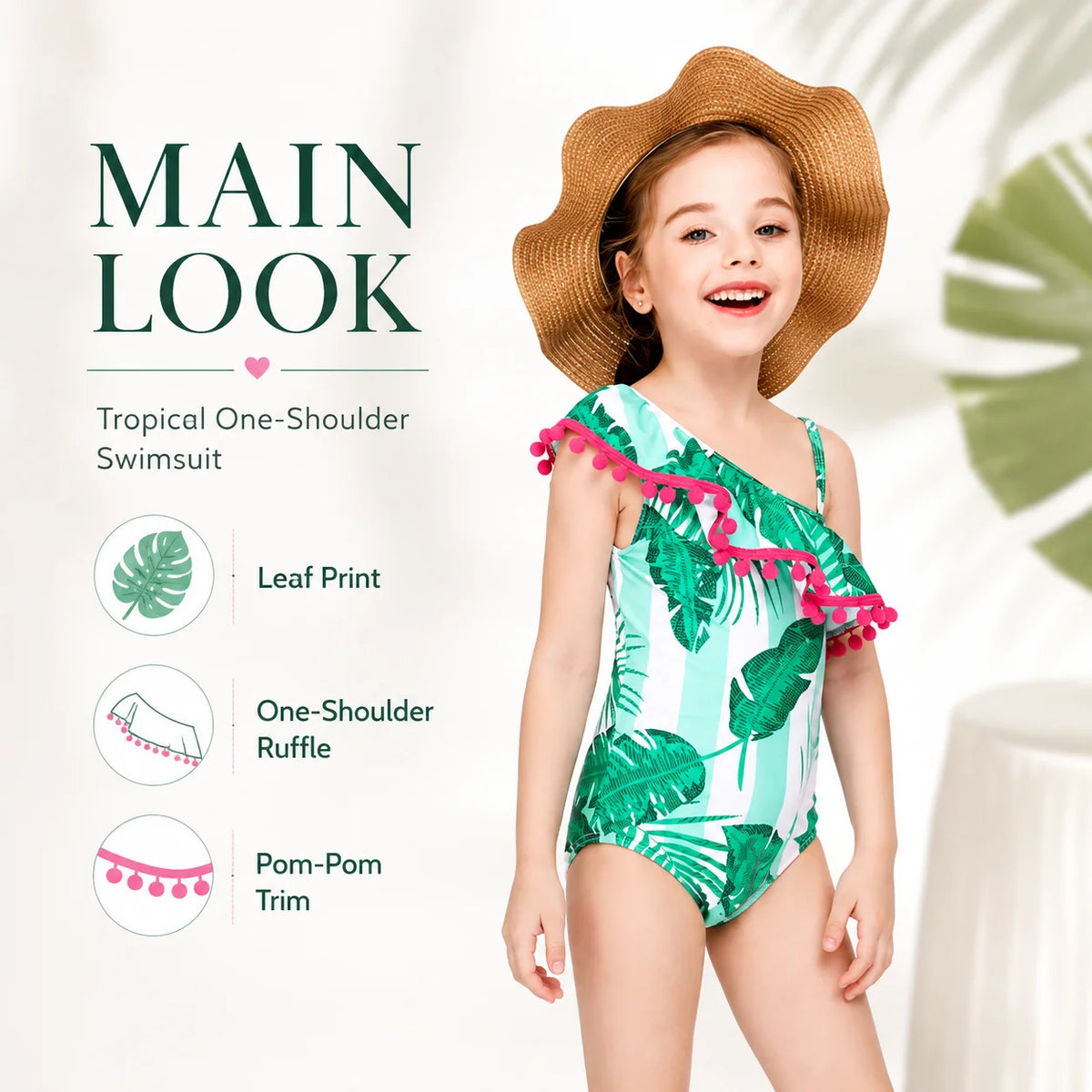 Girls Long Sleeve Rash Guard Set – Starfish Fantasy view 2