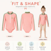 Girls Premium One-Piece Swimsuit – Sea Shell view 5