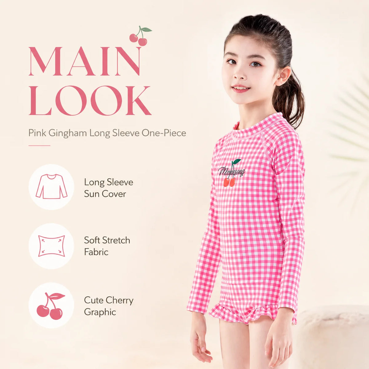Girls Two-Piece Swim Set – Ocean Breeze view 2
