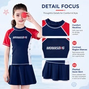 Girls Premium Swim Dress – Coral Reef view 3