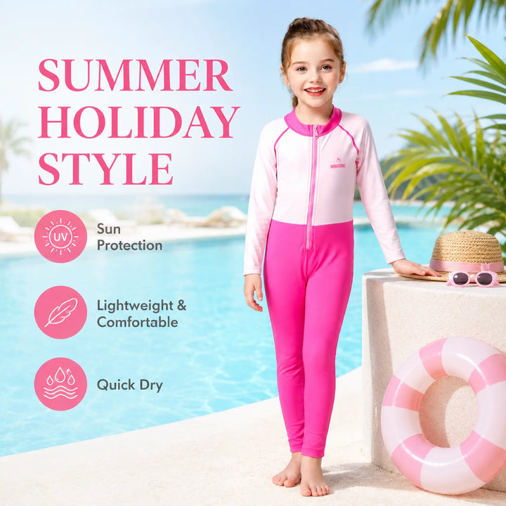 Girls Premium One-Piece Swimsuit – Sweet Ruffles