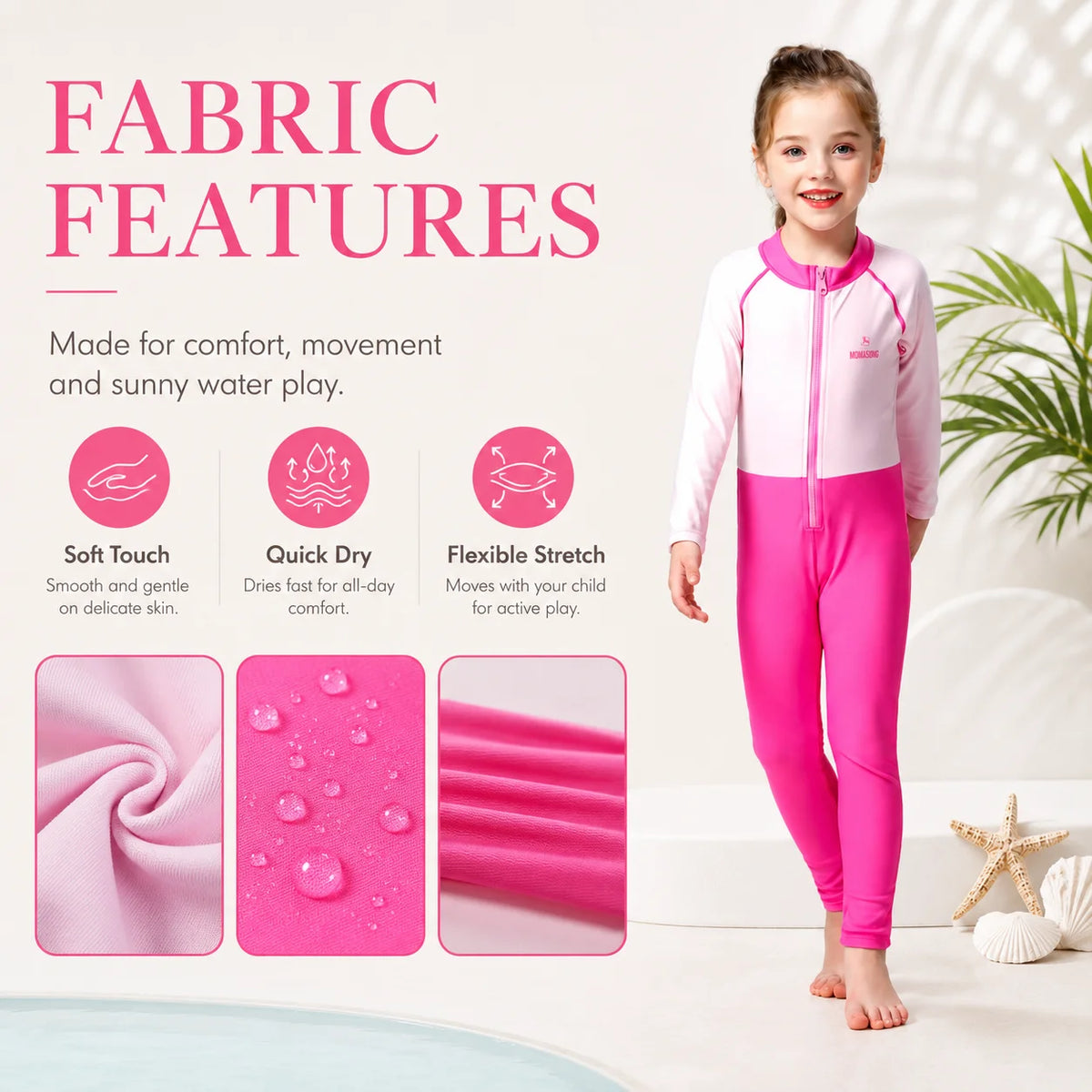 Girls Premium One-Piece Swimsuit – Sweet Ruffles view 4