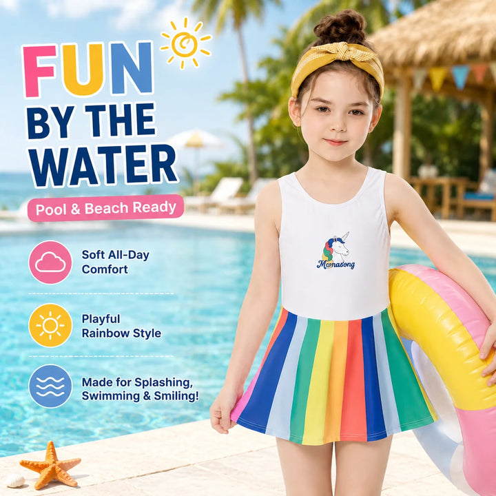 Girls Short Sleeve Swim Set – Aqua Splash