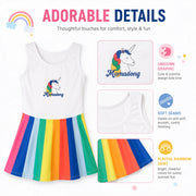 Girls Short Sleeve Swim Set – Aqua Splash view 3