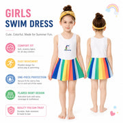 Girls Short Sleeve Swim Set – Aqua Splash view 5