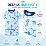 Boys Long Sleeve Rash Guard Set – Splash Party view 3