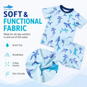 Boys Long Sleeve Rash Guard Set – Splash Party view 4