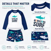 Boys Short Sleeve Swim Set – Beach Day view 3