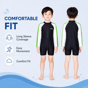 Boys One-Piece Rash Guard Swimsuit – Sailboat Adventure view 5
