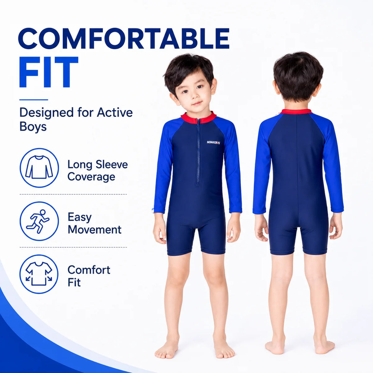Boys Two-Piece Swim Set – Tropical Wave view 5