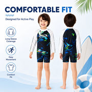 Boys Long Sleeve Rash Guard Set – Whale Adventure view 5