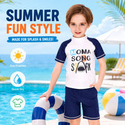 Boys Two-Piece Swim Set – Deep Sea Blue